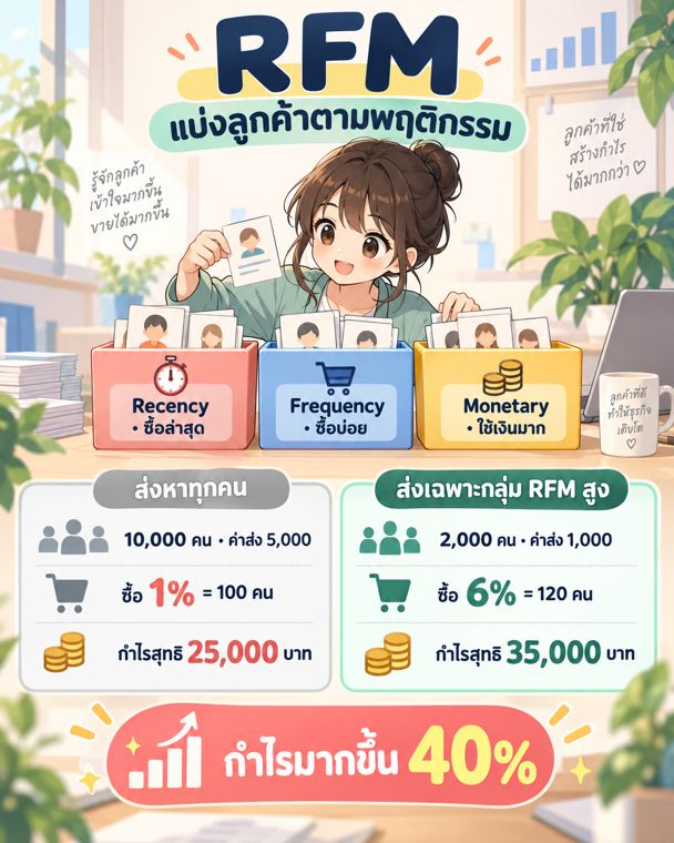 RFM แบ่งลูกค้าตามพฤติกรรม