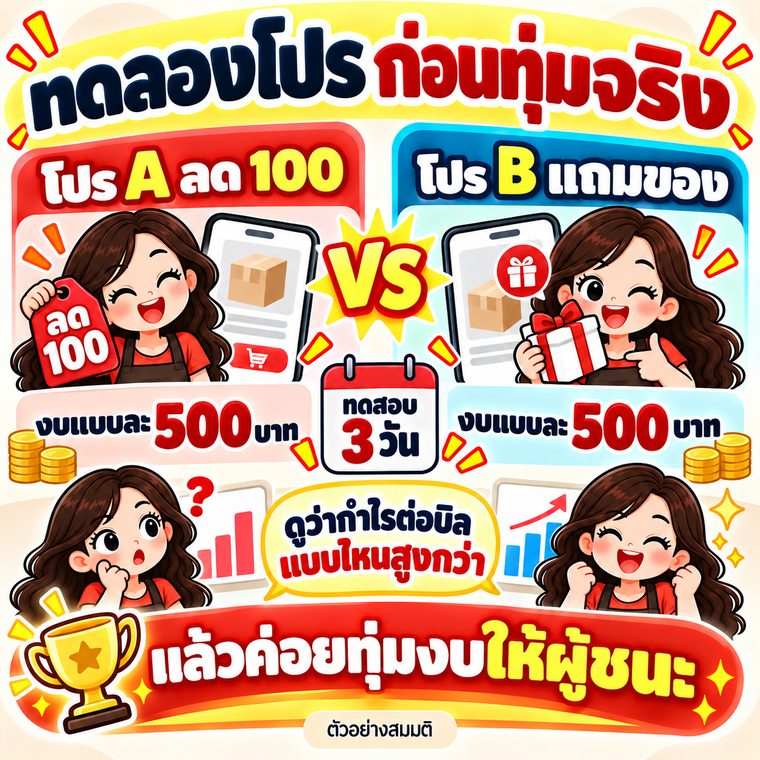 ทดลองโปรฯ ก่อนทุ่มจริง